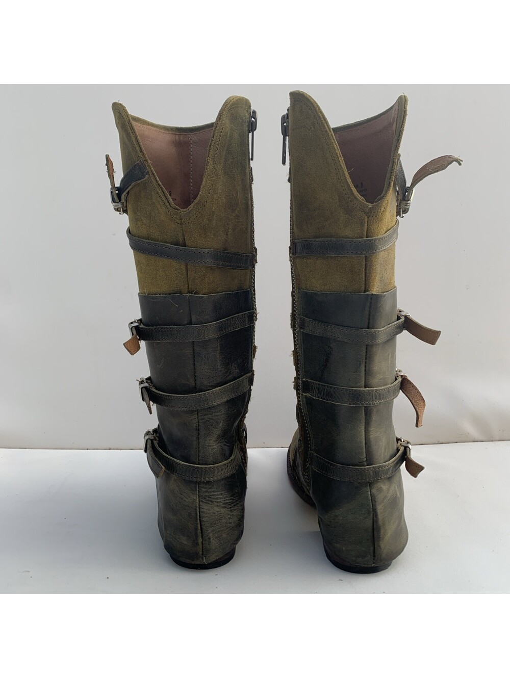 Freebird Rylie Sz 9 Boots Olive Green Tall - Picture 5 of 11